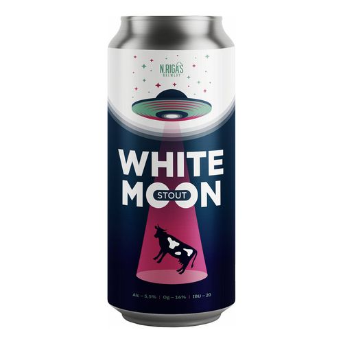 Пиво White Moon New Riga's Brewery темное нефильтрованное непастеризованное 450 мл