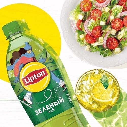 Холодный чай Lipton зеленый 1 л