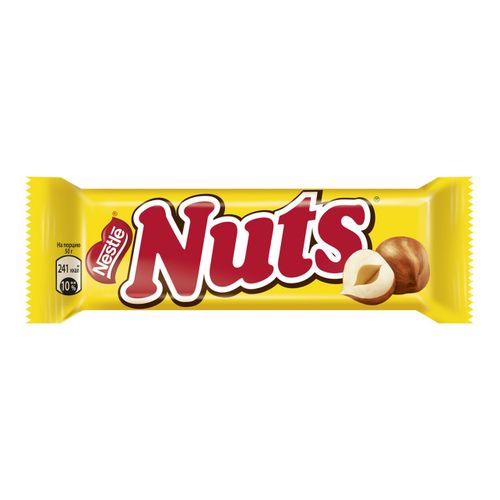 Батончик Nuts шоколадный с орехами 50 г - купить с доставкой на дом в Купер