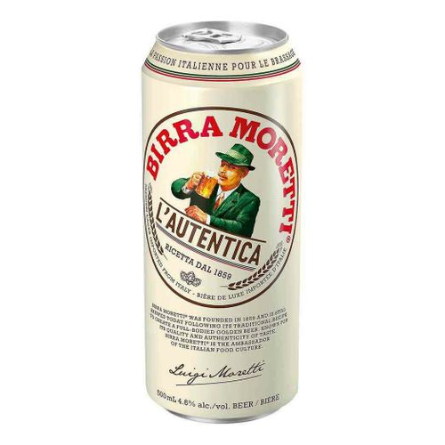 Пиво Birra Moretti светлое фильтрованное пастеризованное 500 мл