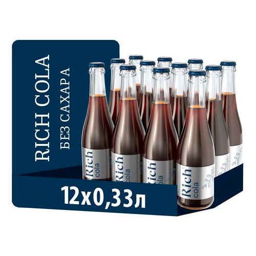 Газированный напиток Rich Cola без сахара 330 мл х 12 шт - купить с ...