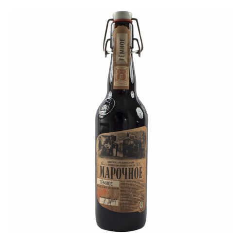 Пиво Афанасий Марочное темное фильтрованное пастеризованное 500 мл