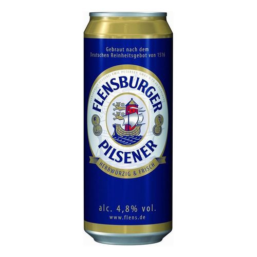 Пиво Flensburger Pilsener светлое фильтрованное пастеризованное 500 мл