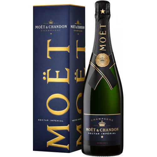 Шампанское Moet & Chandon Nectar Imperial полусладкое белое в подарочной упаковке 750 мл Франция