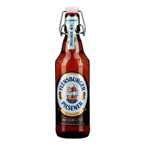 Пиво Flensburger Pilsener светлое фильтрованное пастеризованное 500 мл