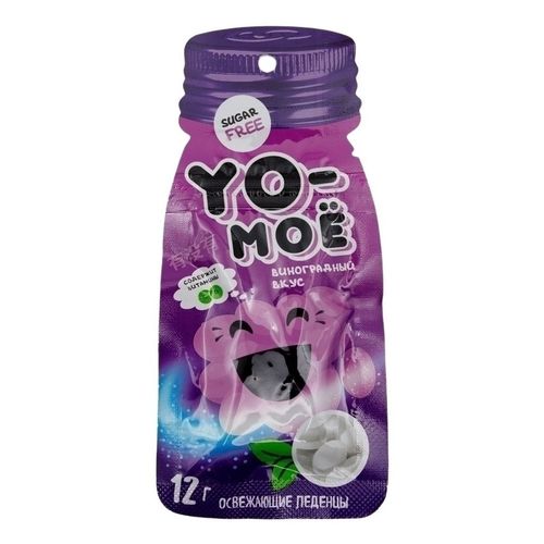 Леденцы Yo-Moе с виноградным вкусом 12 г