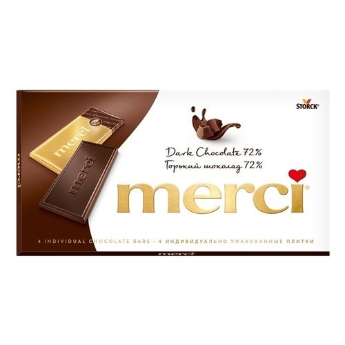 Шоколад Merci горький 72% 100 г