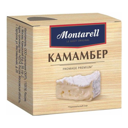 Сыр мягкий Montarell Камамбер с белой плесенью 55% 125 г - купить с ...