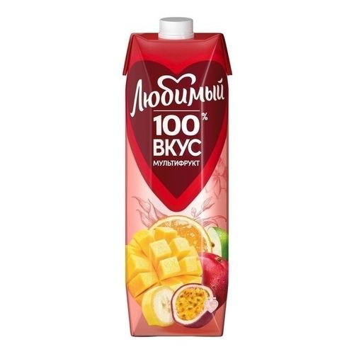 Нектар Любимый мультифрукт с мякотью восстановленный 970 мл