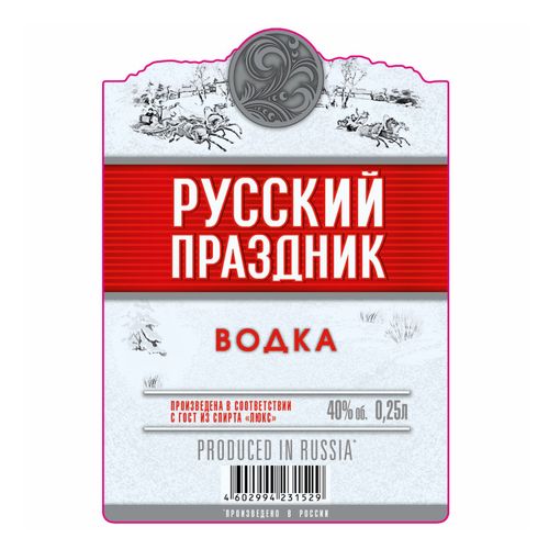 Водка Русский праздник 250 мл