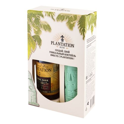 Ром Plantation Original Dark Double Aged 700 мл + стакан