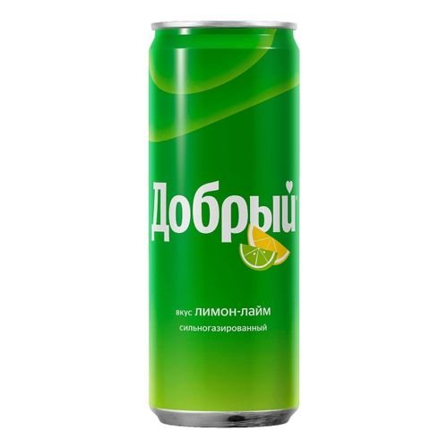 Газированный напиток Добрый лимон-лайм 330 мл