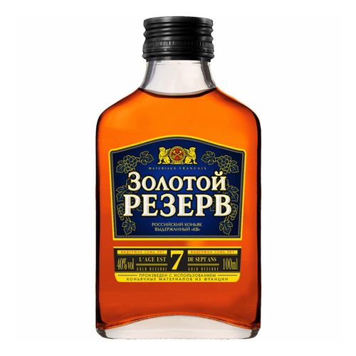 Коньяк Золотой Резерв 7 лет КВ 100 мл