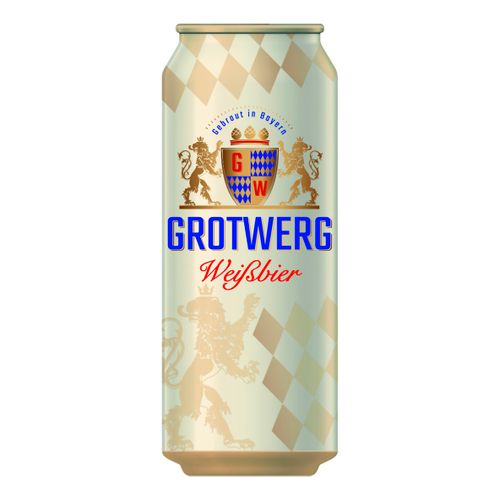 Пиво Grotwerg Weissbier светлое фильтрованное непастеризованное 500 мл
