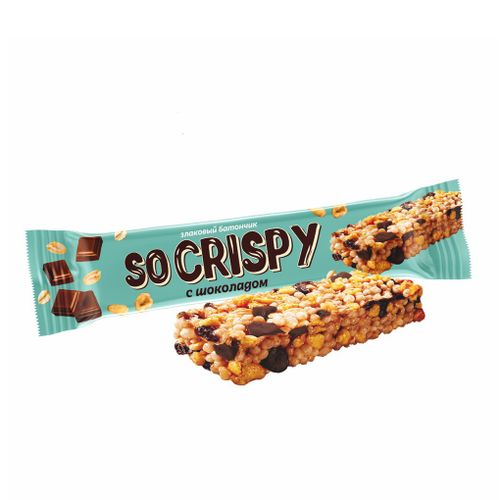 Батончик Невский Кондитер So crispy злаковый с шоколадом 40 г - купить ...