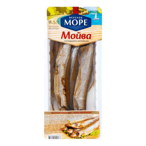 Мойва холодного копчения Вкусное Море неразделанная 200 г - купить с ...