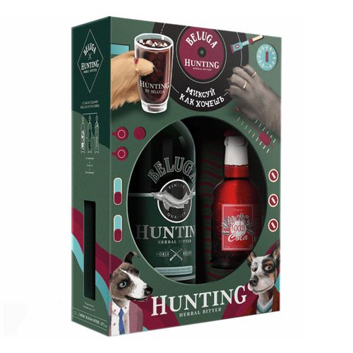 Ликер Beluga Hunting ягодный 700 мл + Газированный напиток Rocket Tonic