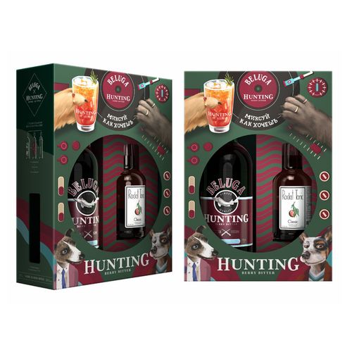 Ликер Beluga Hunting ягодный 700 мл + Газированный напиток Rocket Tonic