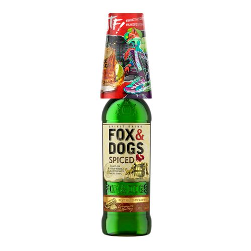 Виски Fox and Dogs Spiced купажированный 700 мл Россия + Стакан