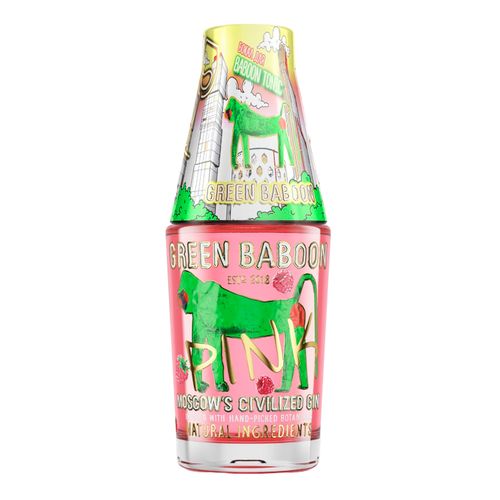 Джин Green Baboon Pink 700 мл + Стакан