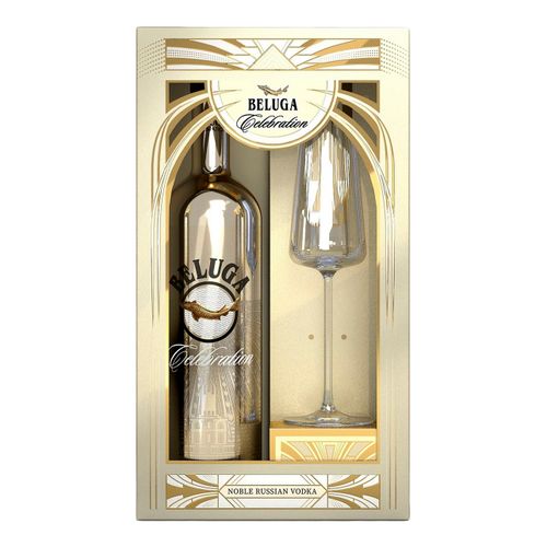Водка Beluga Cellebration 700 мл + Бокал