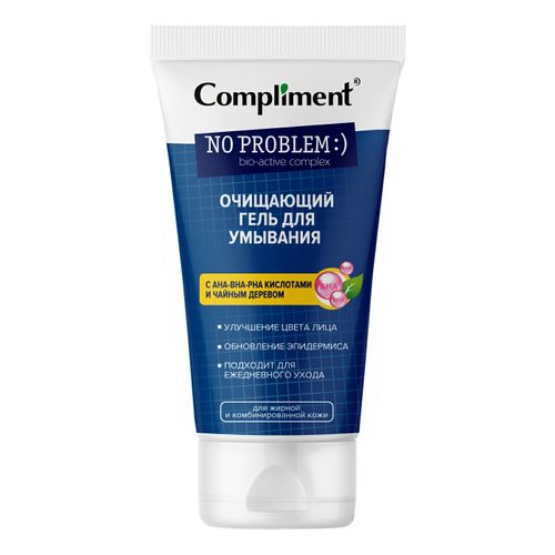 Гель для умывания Compliment No problem Очищающий с АНА-ВНА-РНА ...