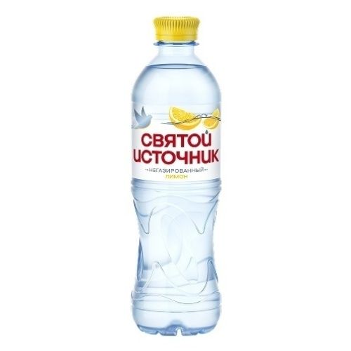 Вода ароматизированная питьевая Святой Источник с лимоном негазированная 500 мл