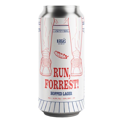 Пиво Run Forrest светлое нефильтрованное непастеризованное 450 мл