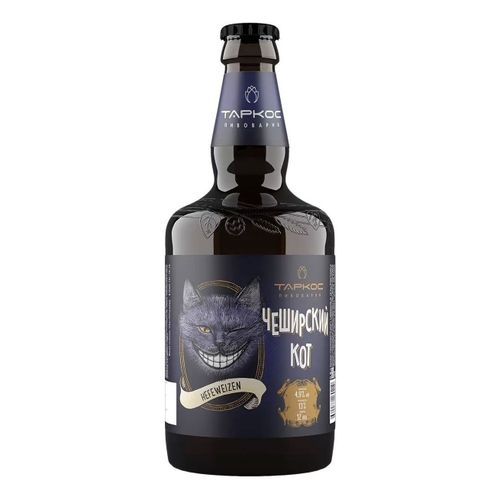 Пиво Таркос Чеширский кот светлое нефильтрованное пастеризованное 450 мл