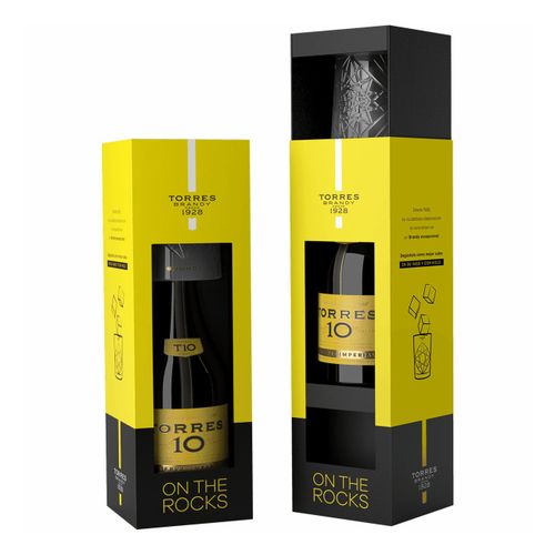 Бренди Torres 10 Gran Reserve 700 мл + Стакан