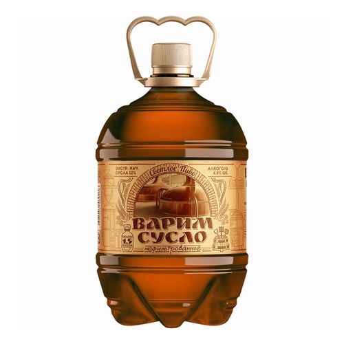 Пиво Варим Сусло светлое фильтрованное пастеризованное 1,5 л