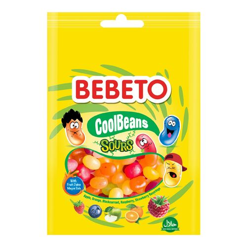 Мармелад Bebeto Cool Beans sour в сахарной глазури ассорти 60 г
