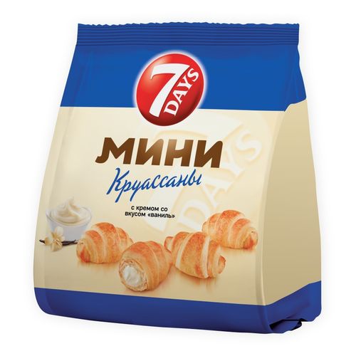 Мини-круассаны 7 Days со вкусом ваниль 265 г