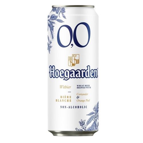Пивной напиток безалкогольный Hoegaarden Пшеничный нефильтрованный пастеризованный 450 мл