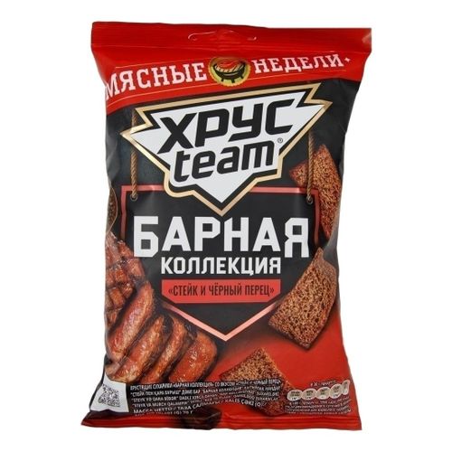 Сухарики ржано-пшеничные Хрусteam стейк с перцем 70 г