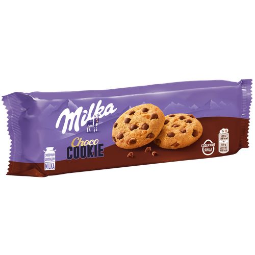 Печенье Milka песочное с кусочками молочного шоколада 126 г