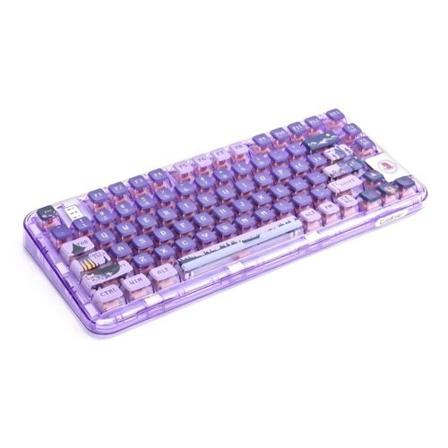 【セール中！】Yunzii Coolkiller CK75 purple YUNZII CK75 Wireless Transparent Gasket Mechanical Keyboard