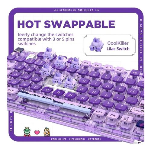 【セール中！】Yunzii Coolkiller CK75 purple セール中！】Yunzii Coolkiller CK75 purple