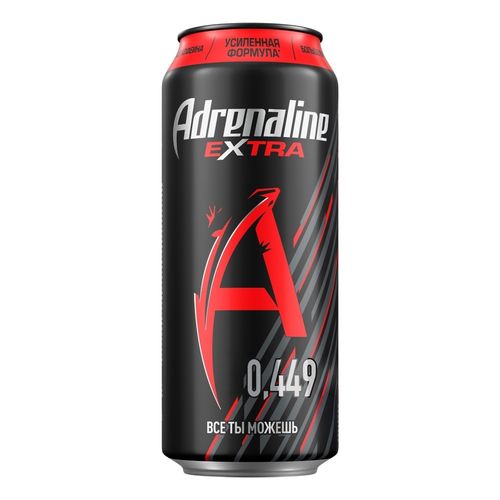Энергетический напиток Adrenaline Rush Extra классический газированный 449 мл