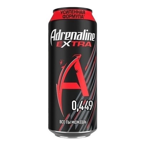 Энергетический напиток Adrenaline Rush Extra классический газированный 449 мл