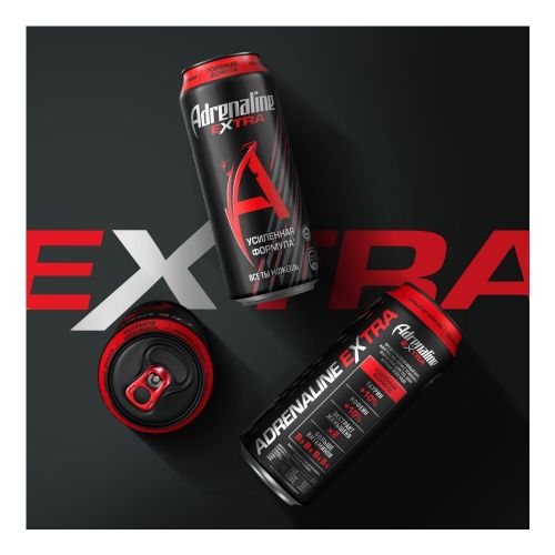 Энергетический напиток Adrenaline Rush Extra классический газированный 449 мл