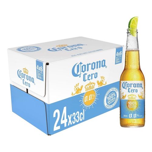 Пивной напиток безалкогольный Corona Cero светлый фильтрованный пастеризованный 330 мл