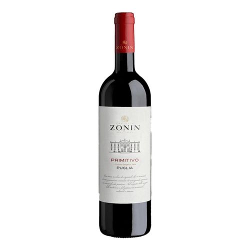 Вино Zonin Primitivo красное полусухое 750 мл Италия