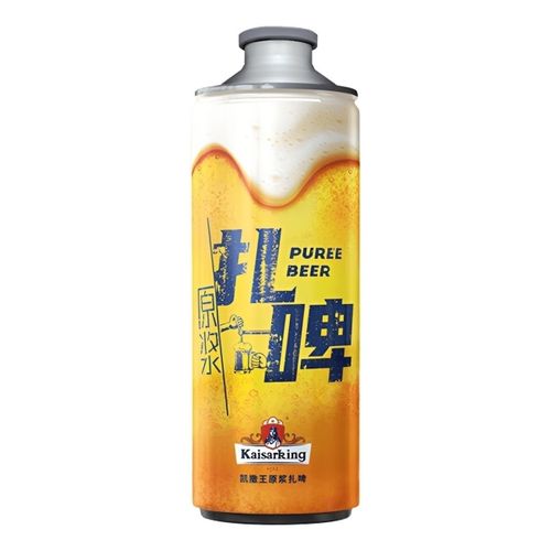 Пиво Kaisar King Puree светлое нефильтрованное пастеризованное 1 л