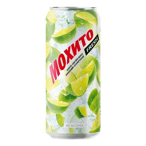 Газированный напиток Мохито Fresh Коктейль освежающий 450 мл