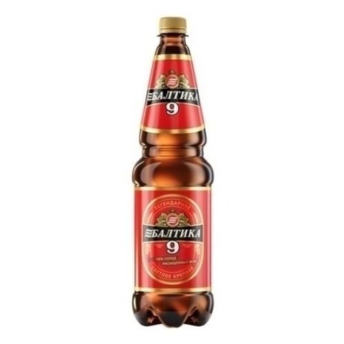 Пиво Балтика № 9 Легендарное светлое фильтрованное пастеризованное 1,2 л