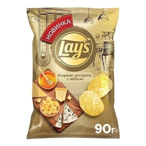 Чипсы картофельные Lay's сырное ассорти с медом 90 г