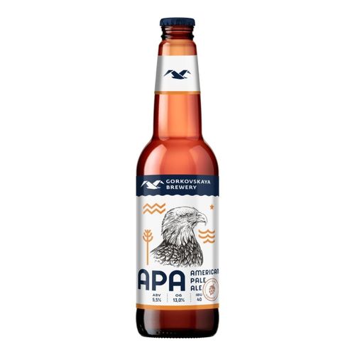 Пиво Gorkovskaya Brewery American Pale Ale светлое нефильтрованное пастеризованное 440 мл
