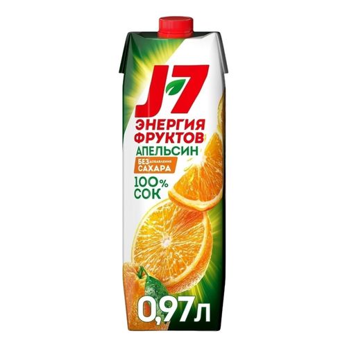 Сок J7 апельсиновый восстановленный 970 мл
