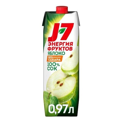 Сок J7 яблочный осветлённый 970 мл
